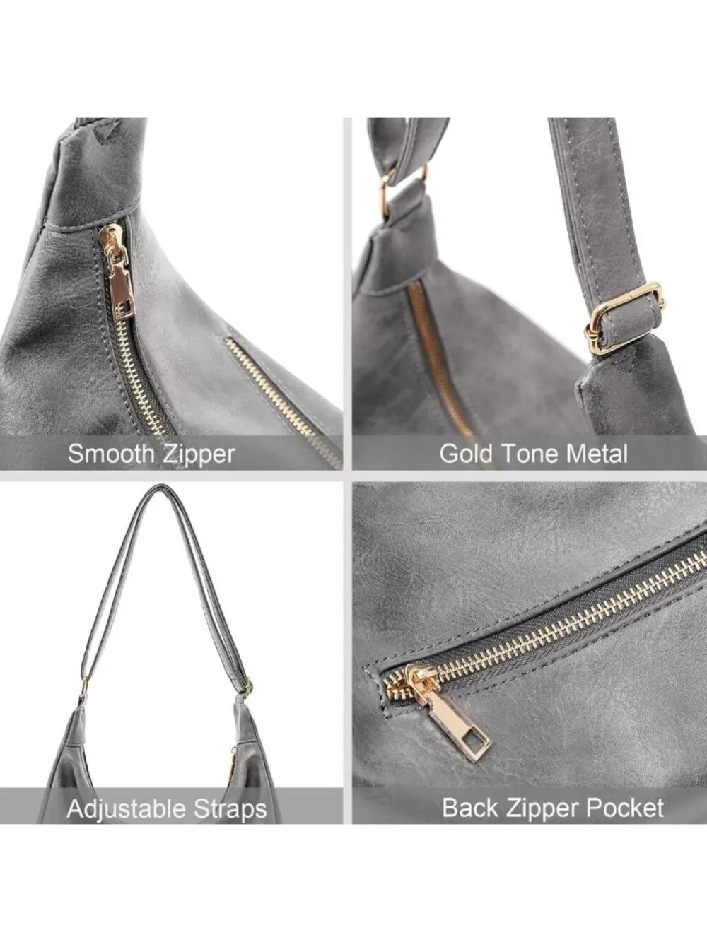 Stylish Foldable Hobo Bag for Women | Versatile Shoulder & Crossbody Purse